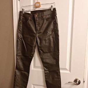 GAP Ankle Brown Coated Jeans W Stretch Inseam 25" Not Worn
